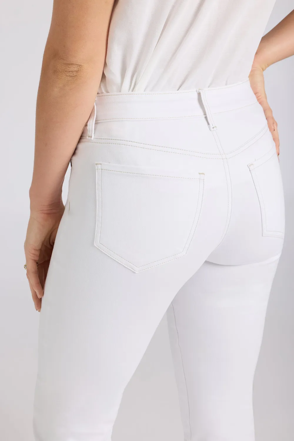 NYDJ Marilyn Straight Jeans Optic White Bestseller