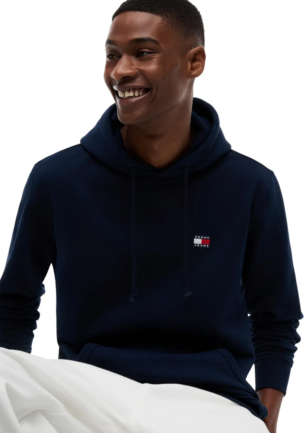 Tommy Jeans TJM Reg Badge DM0DM21922 Hoodie Blue Storm