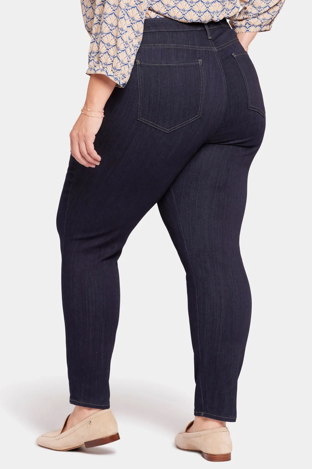 NYDJ Ami Skinny Plus-Size-Jeans Mabel blau Stretch