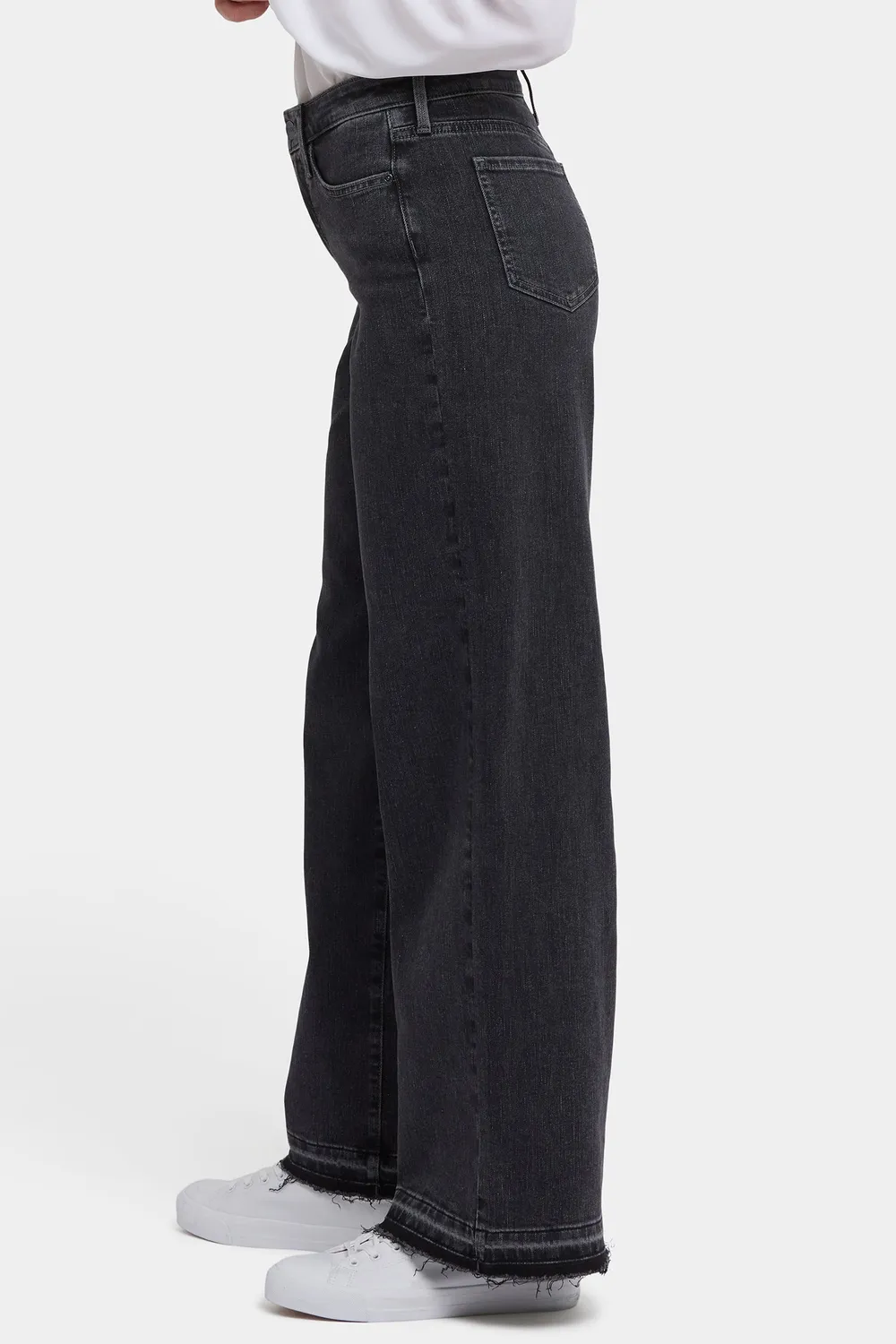 NYDJ Teresa Wide Leg Jeans Slate Stone Grau