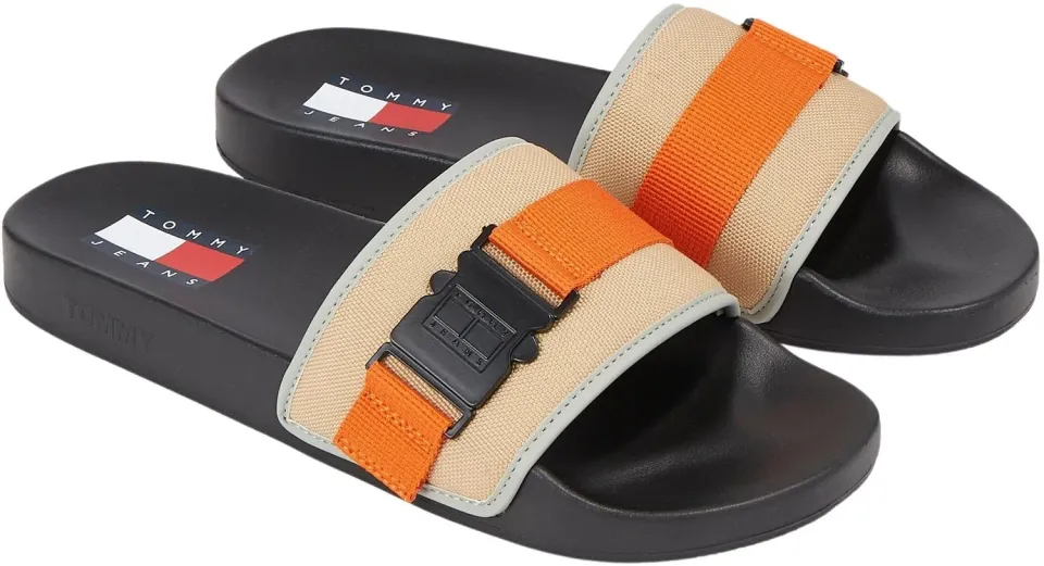 Tommy Jeans TJM Bucke Pool Slide Schlappen 46 EU