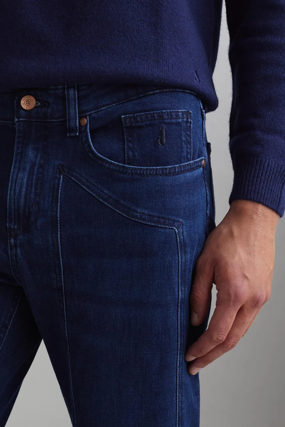 Jeckerson John Toppa Jeans Slim Fit Mittelblau Denim