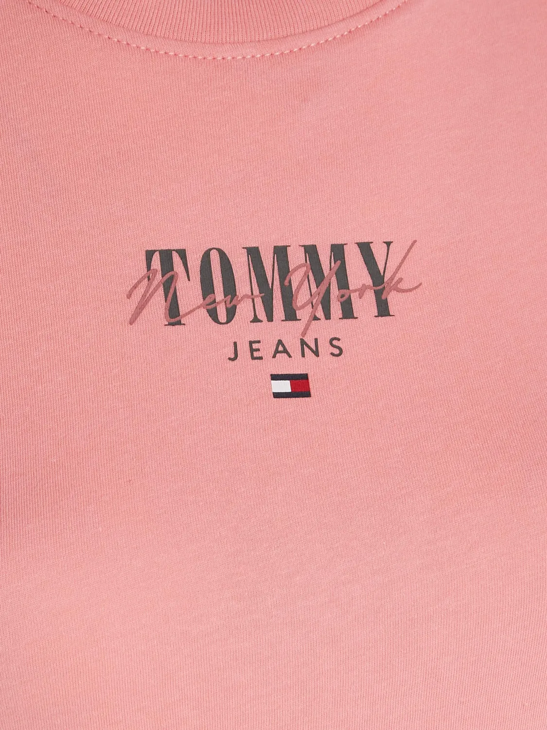 Tommy Jeans Damen T-Shirt Kurzarm Gr. L Baumwolle