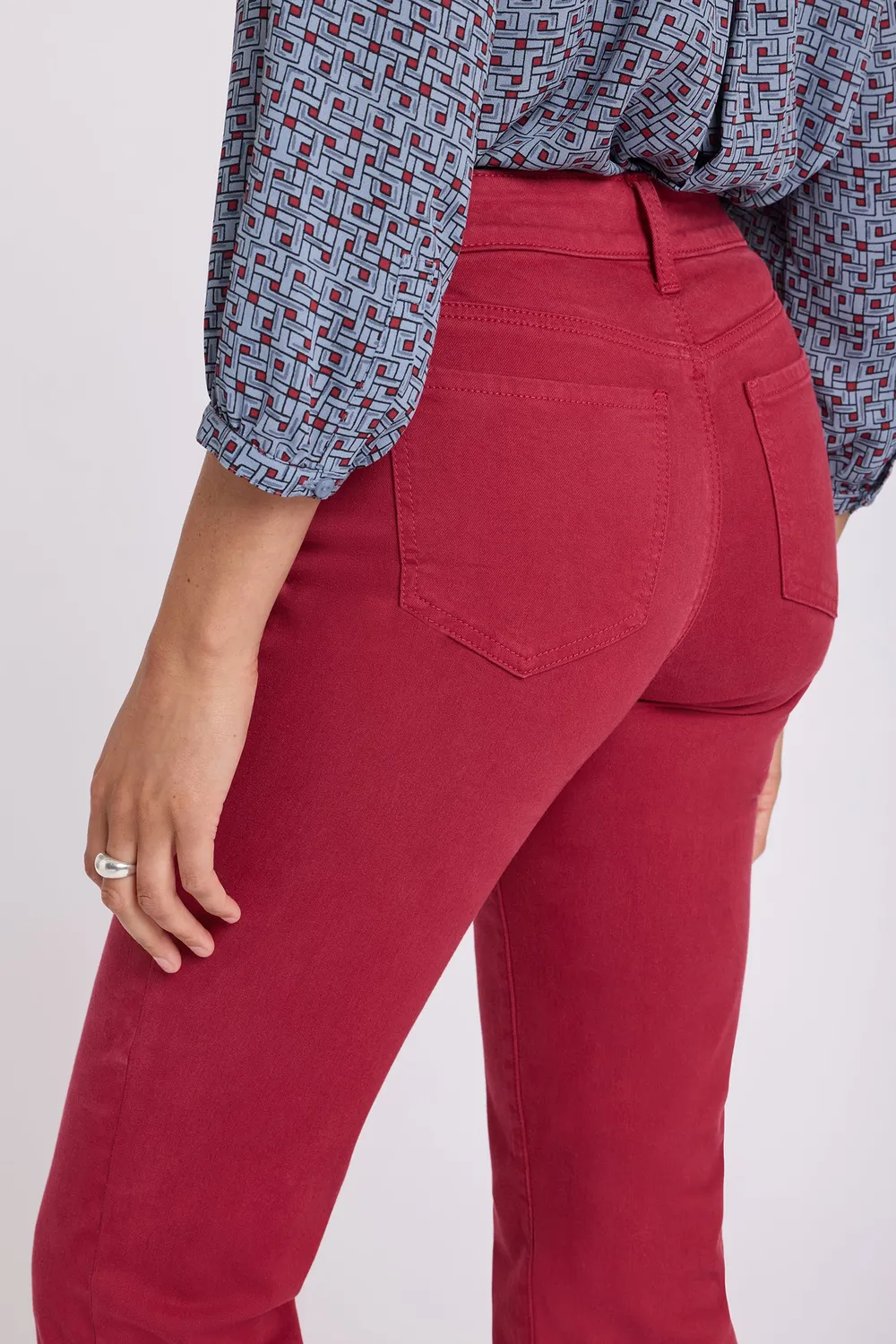 NYDJ Marilyn Straight Jeans Beaujolais