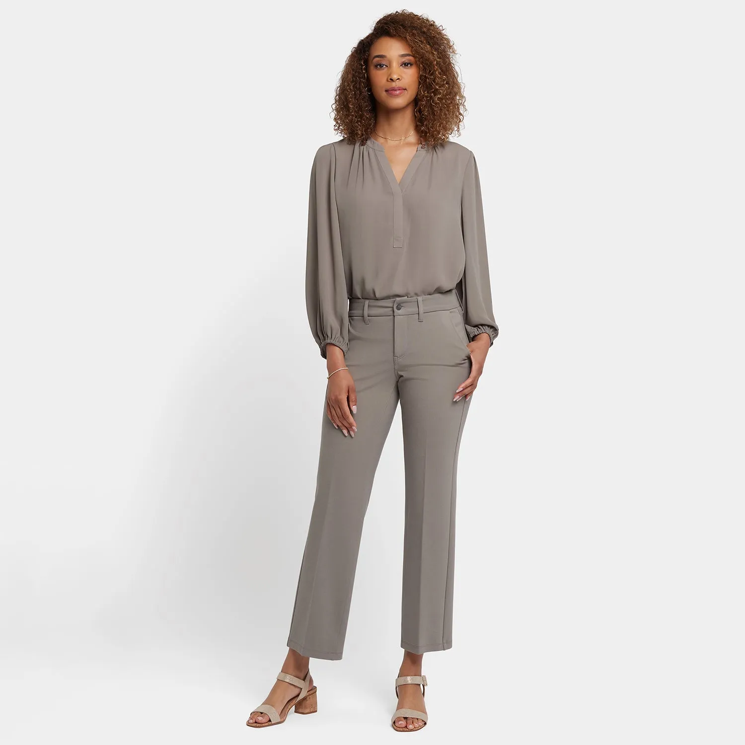 NYDJ Straight Trouser Hose Saddlewood Sculpt-Her