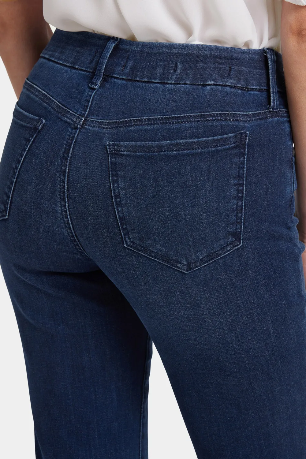 NYDJ Waist-Match Marilyn Straight Jeans Basin