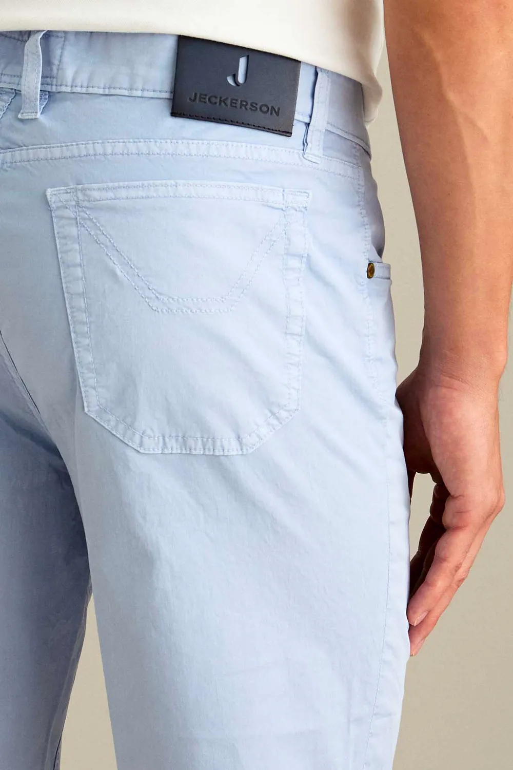 Jeckerson Jo Bermuda Herren hellblau Slim Fit