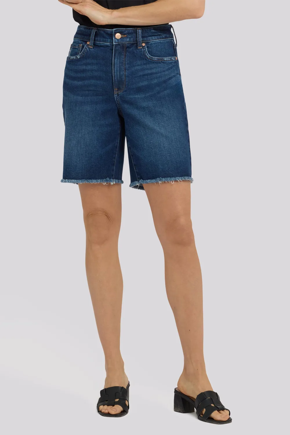 NYDJ Erin Shorts Denim Sunset Villa High Rise