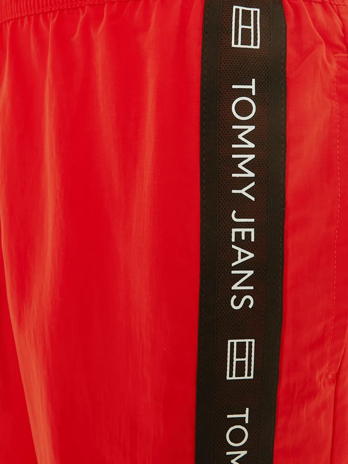 Tommy Jeans Drawstring Badehose Rot Polyester