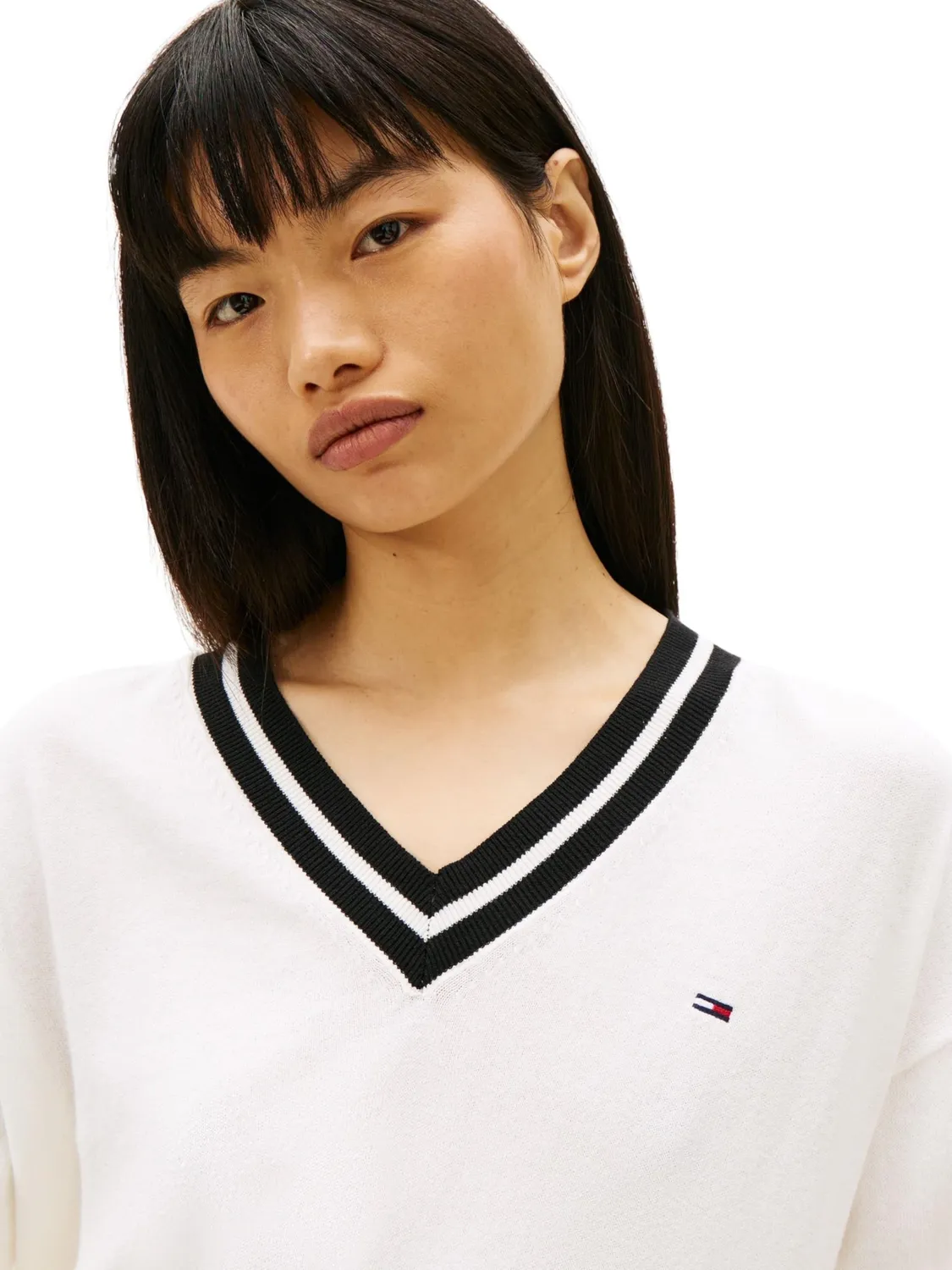 Tommy Jeans TJW RLX V-Neck Tipping DW0DW22778 Pullover