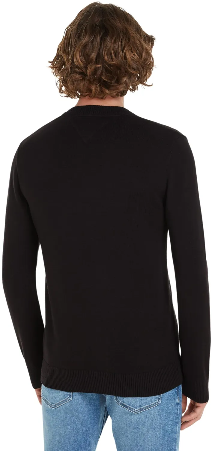 Tommy Jeans V-Ausschnitt Pullover Herren Schwarz