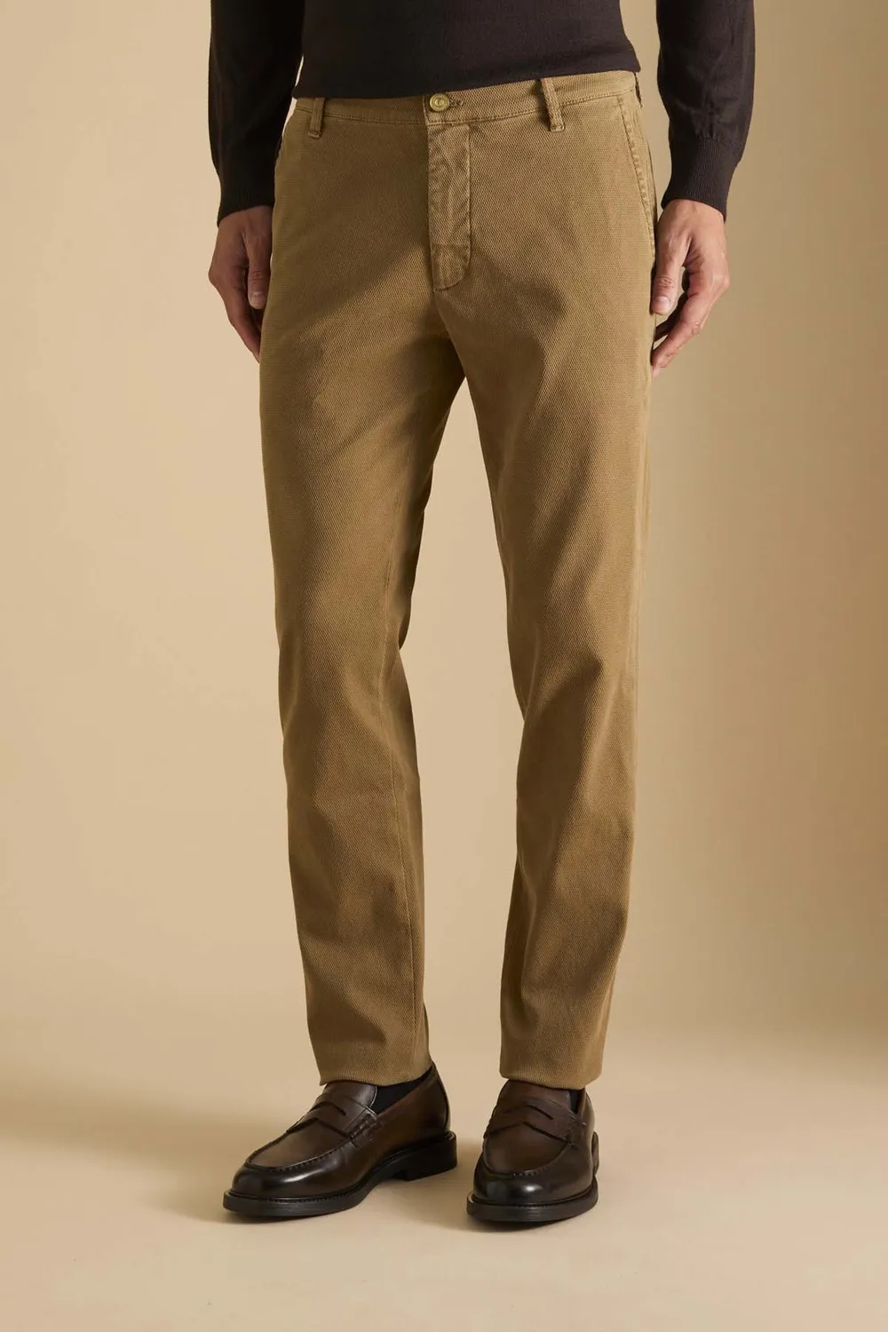 Jeckerson Jack Chino Herren beige Slim Fit Baumwolle