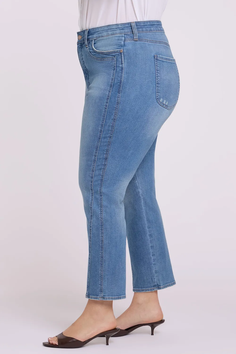 NYDJ Marilyn Straight Ankle Jeans Plus Port Sea schlank