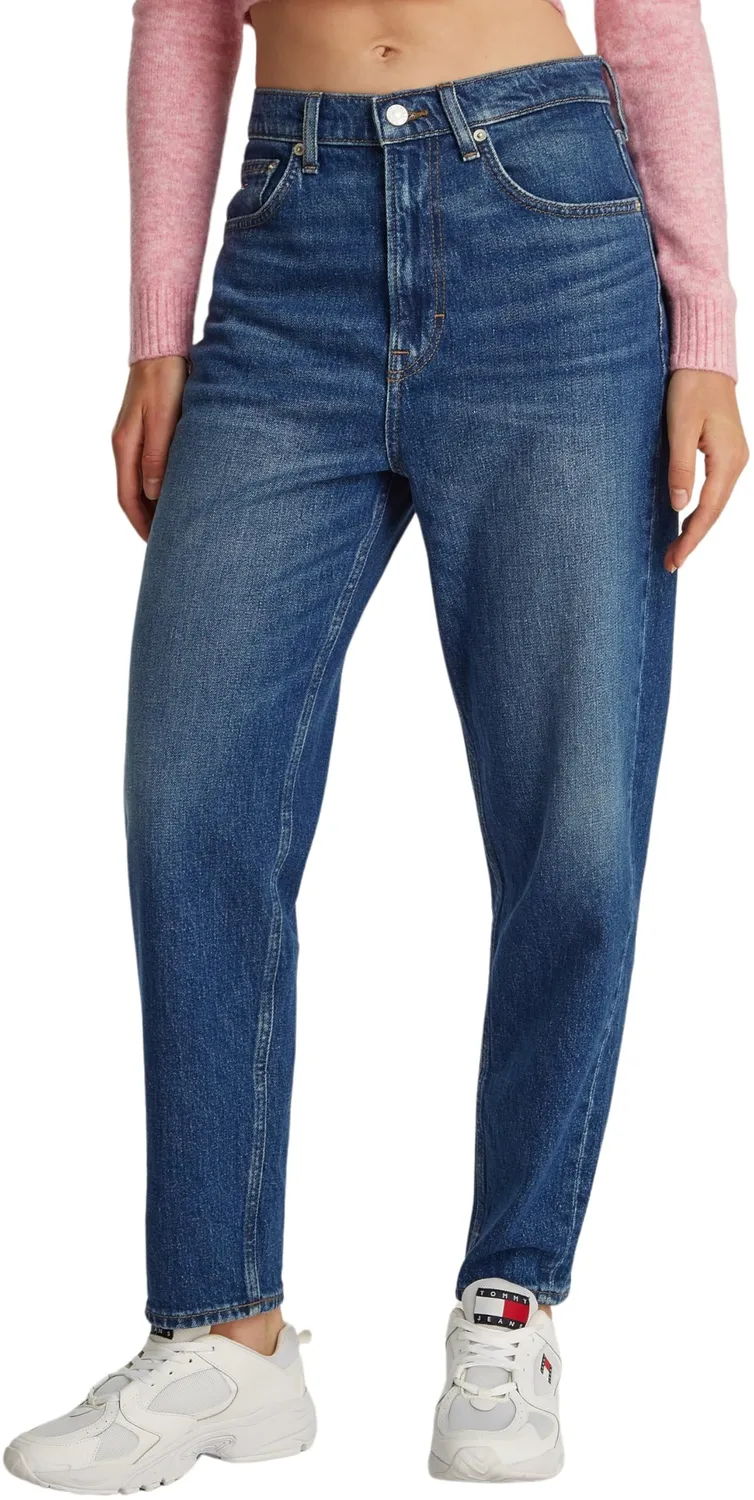 Tommy Jeans Damen Mom-Fit Tapered Jeans Denim Medium