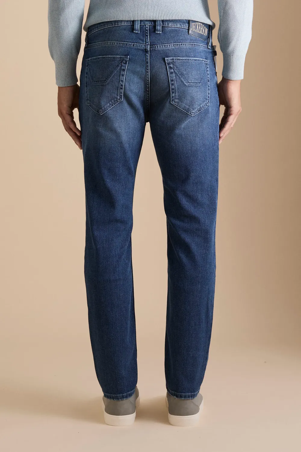 Jeckerson Anniversary Jeans Herren Mittelblau Slim Fit