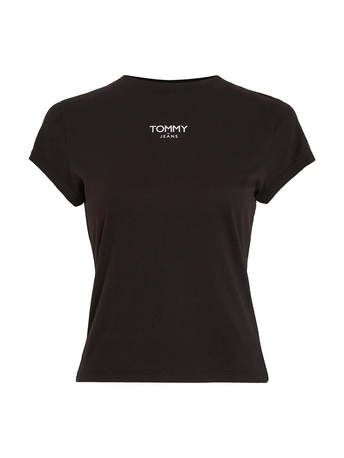 Tommy Jeans Kurzarm T-Shirt Damen Schwarz Größe S