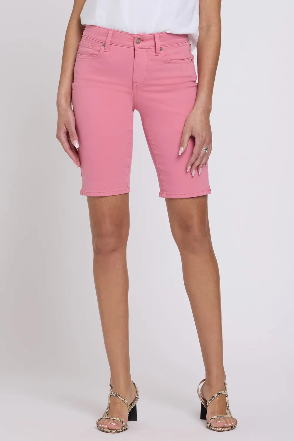 NYDJ Briella 11 Inch Shorts Desert Rose Damen