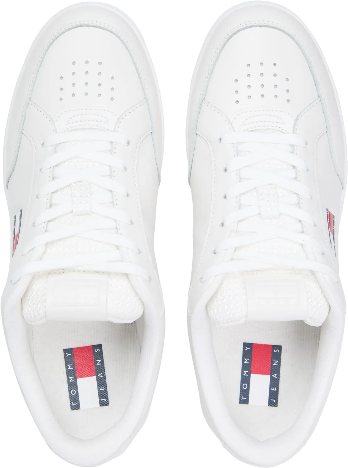 Tommy Jeans Cupsole Sneaker Leder White Ecru