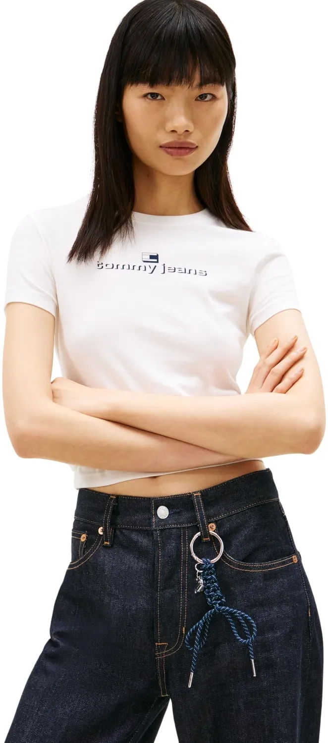 Tommy Jeans S/S T-Shirt Damen Gr. L Kurzarm Basic