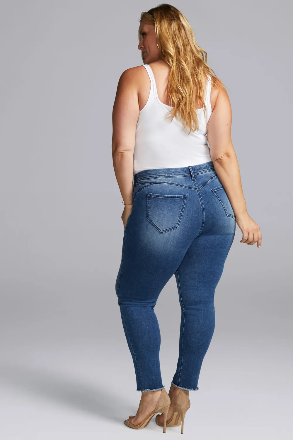 NYDJ Boost Skinny Ankle Jeans Taylor dunkelblau