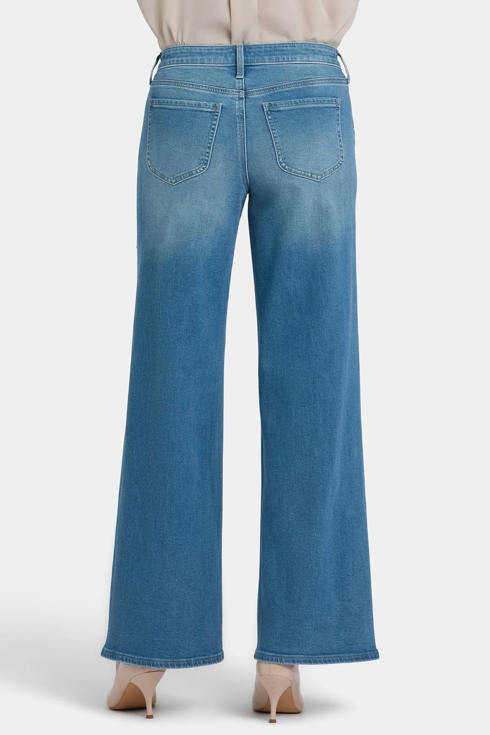 NYDJ Teresa Wide Leg Jeans Petite Avenue Blue