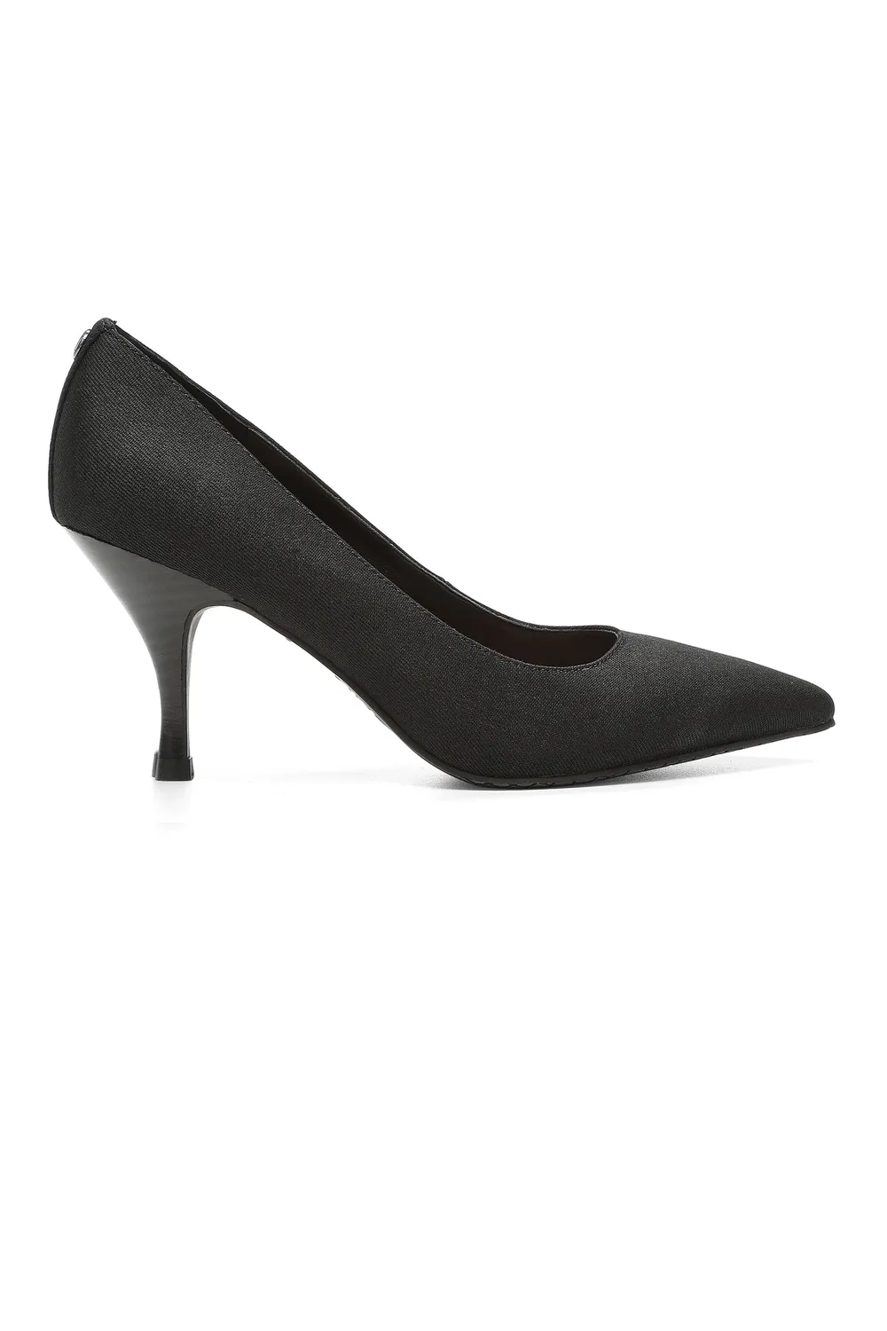 NYDJ Evie Denim Pumps Schwarz mit Blockabsatz