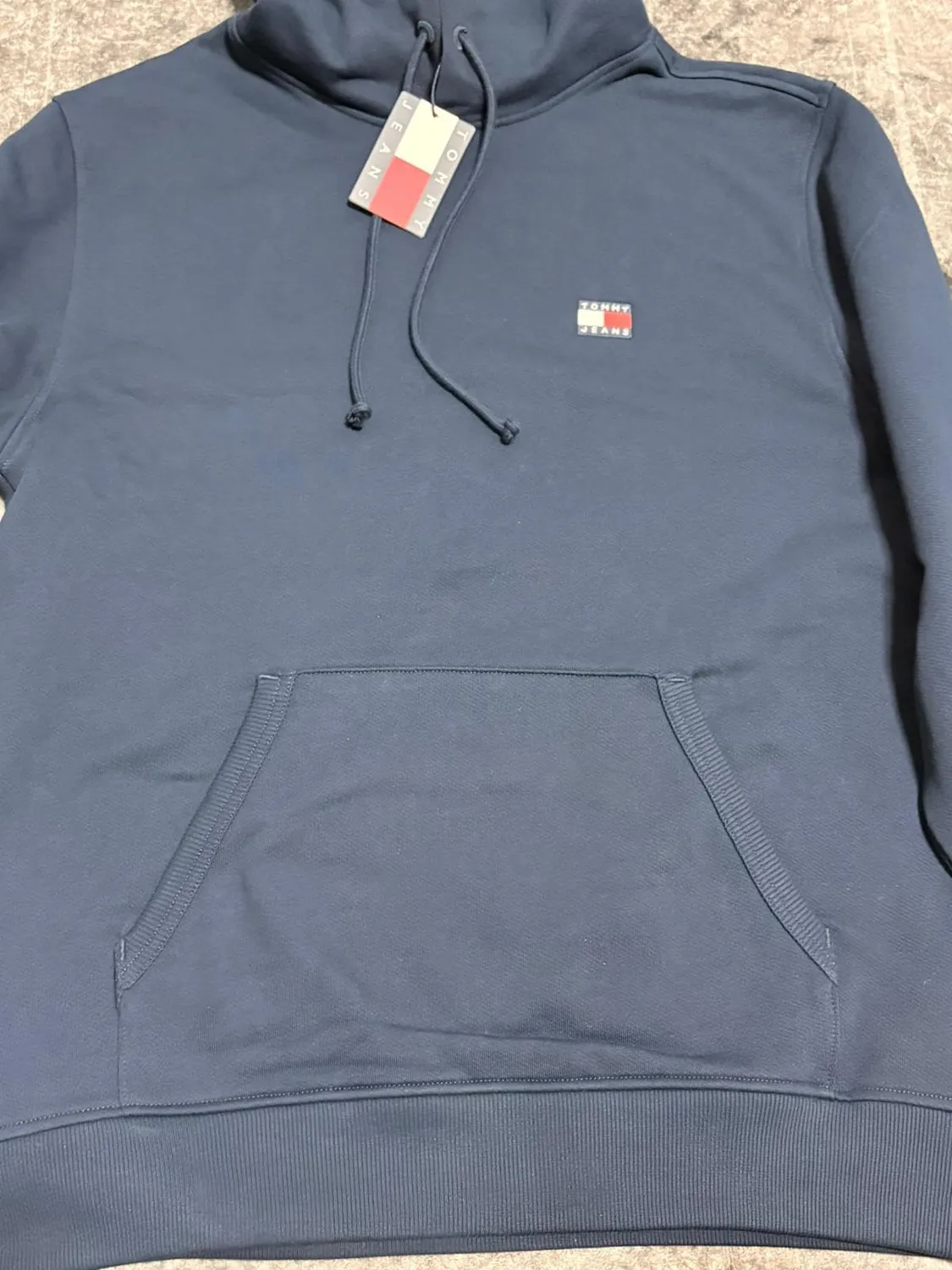 Tommy Jeans TJM Reg Badge DM0DM21922 Hoodie Blue Storm