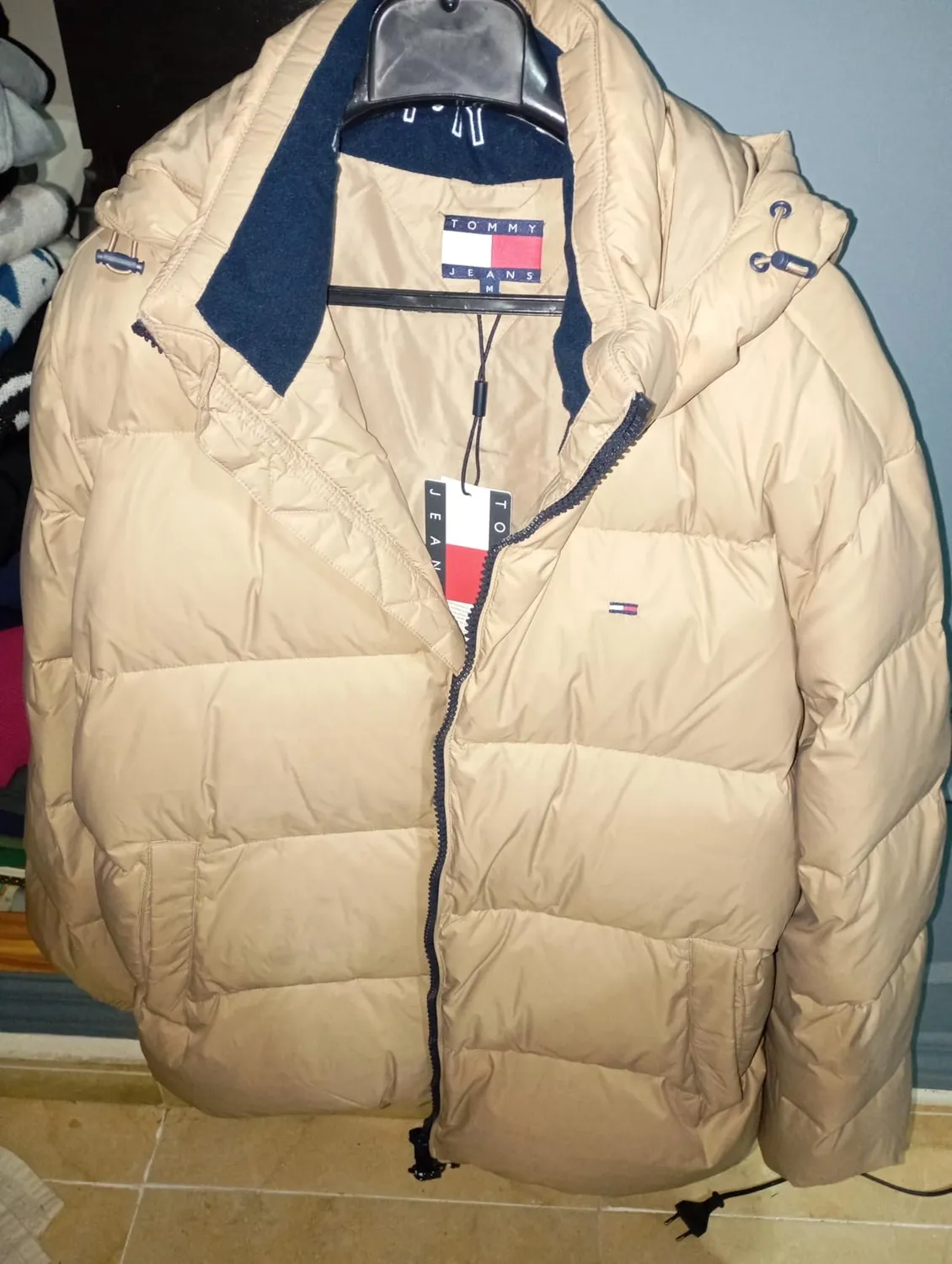 Tommy Jeans Pufferjacke Winter Herren blau Dark Night Navy
