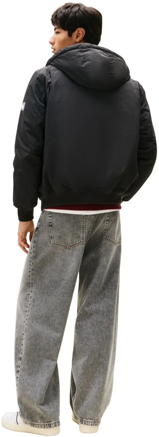 Tommy Jeans City Ready Herren Bomberjacke L mit Kapuze