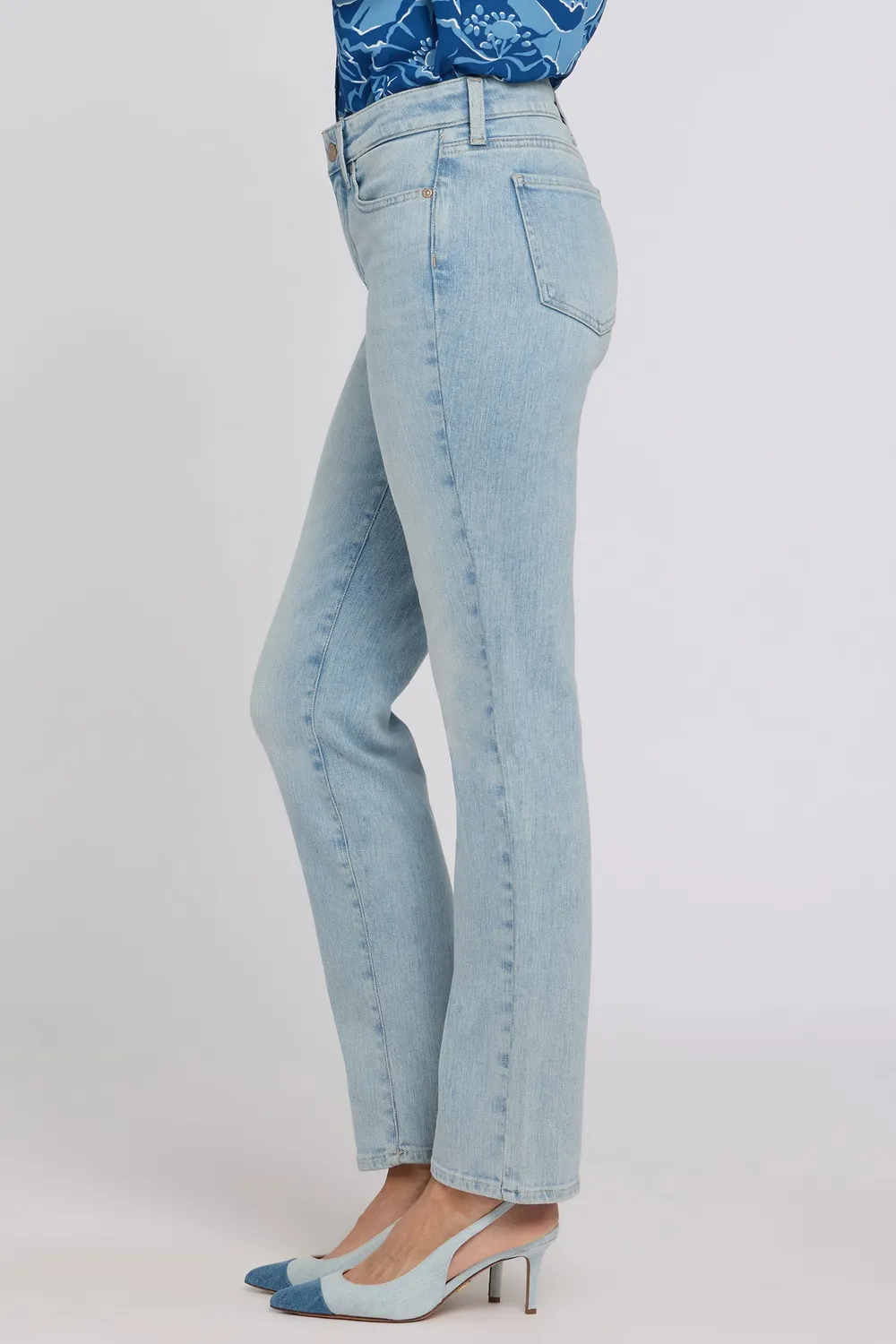NYDJ Sheri Slim Straight Jeans Keys View Stretch
