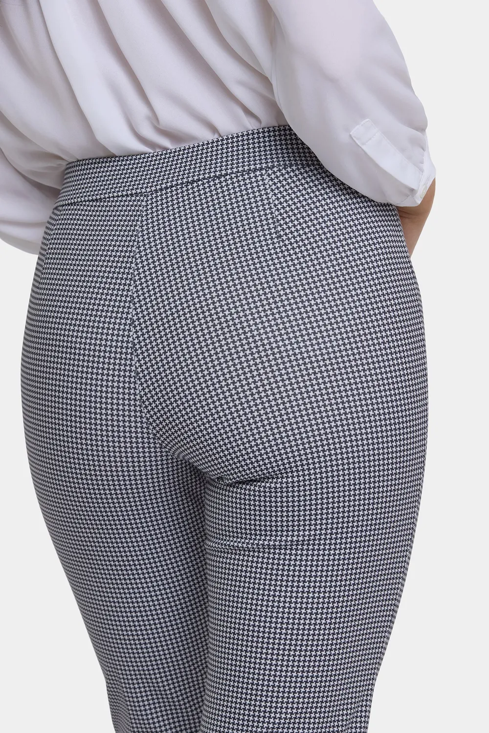 NYDJ Pull-On Slim Ankle Hose Harris Houndstooth