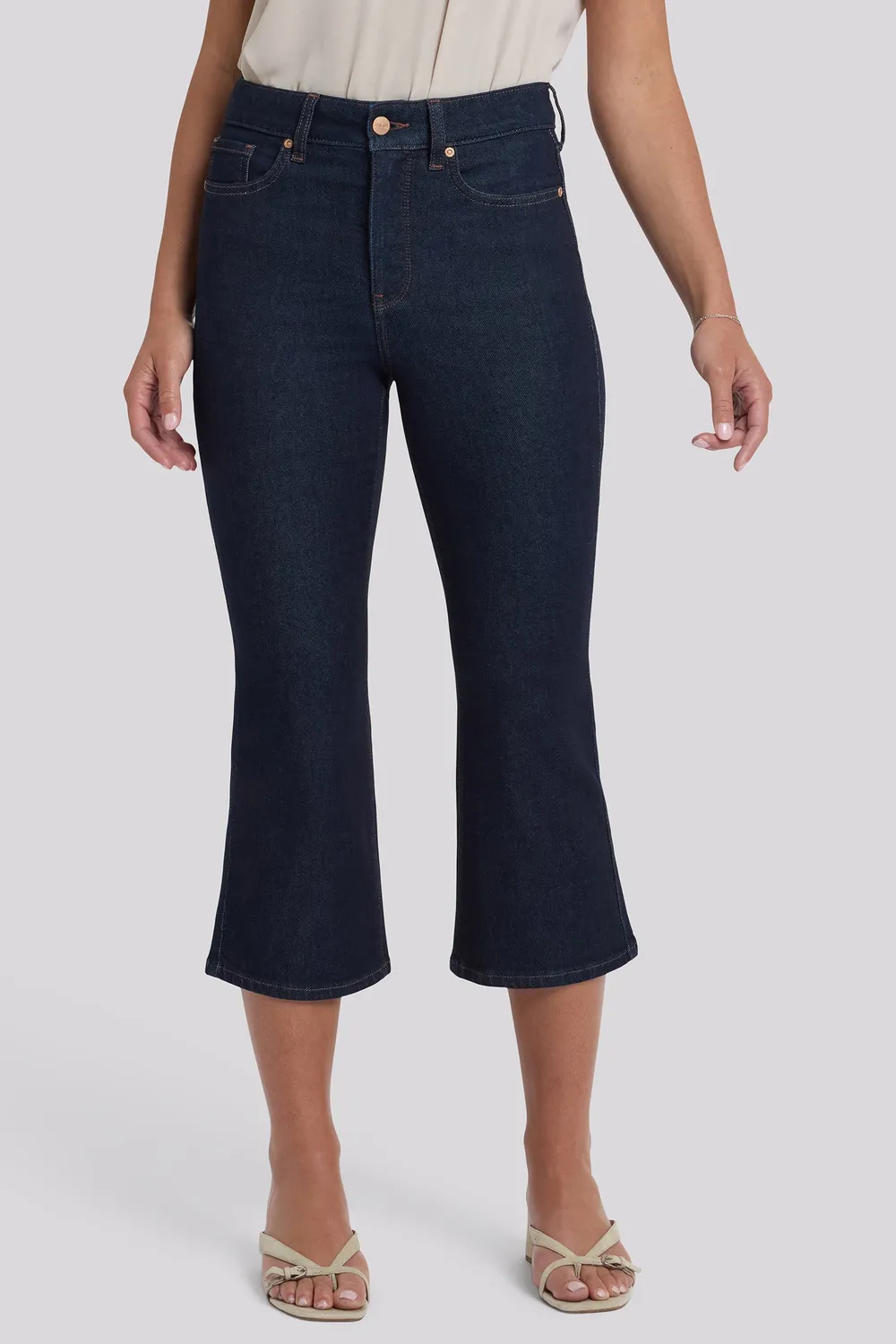 NYDJ Monica Kick Flare Crop Jeans Magical Indigo