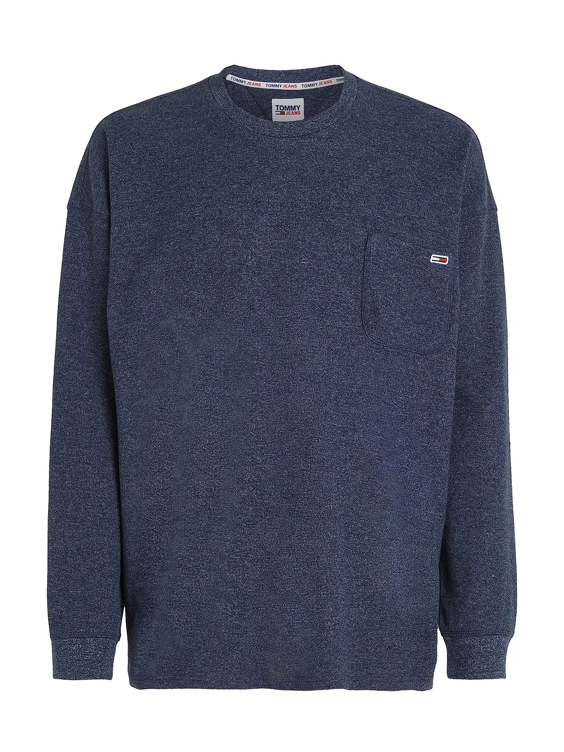 Tommy Jeans Waffle Herren Strickpullover Langarm Gr. S