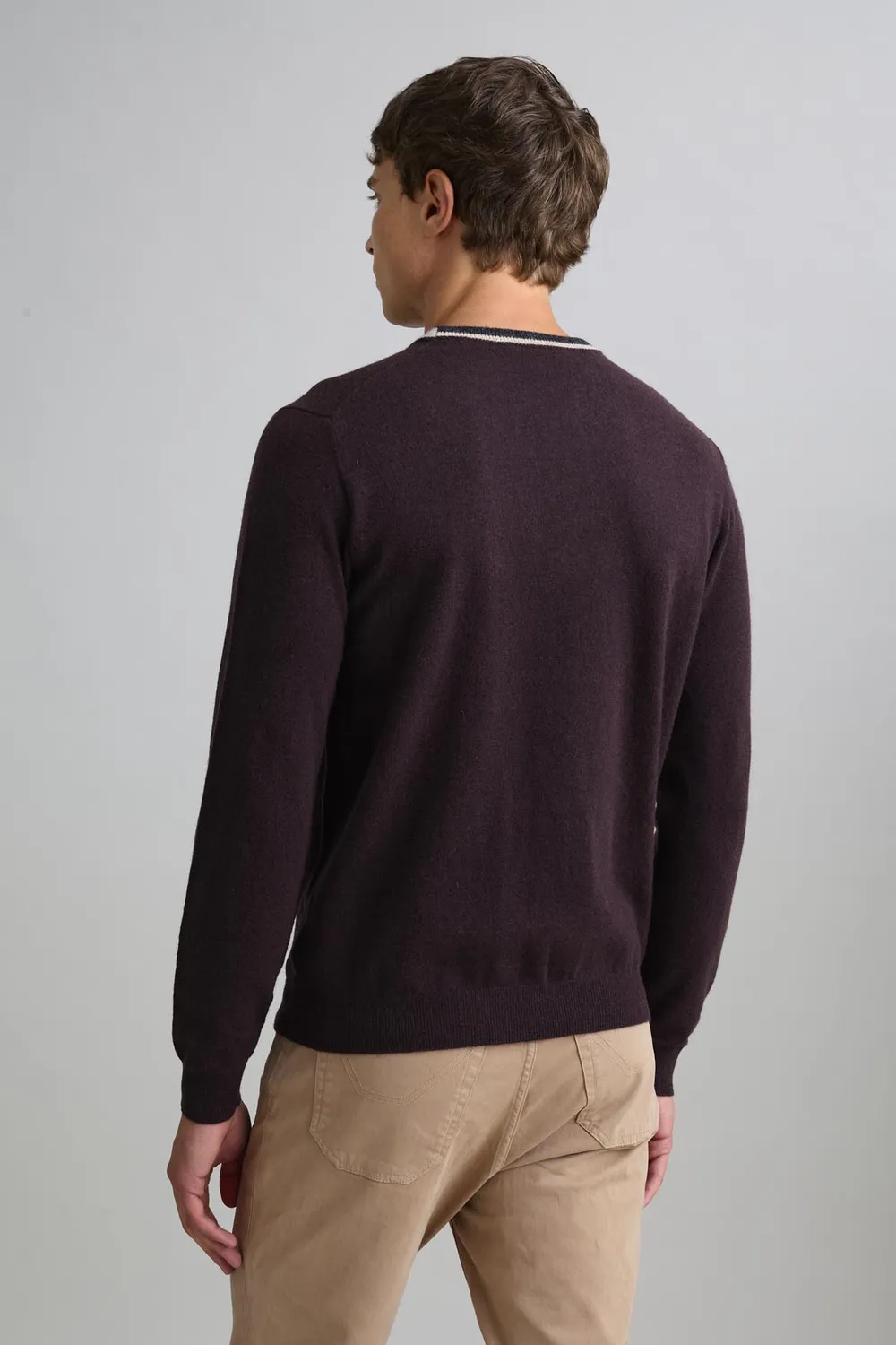 Jeckerson Girocollo Cardato Pullover braun Wolle