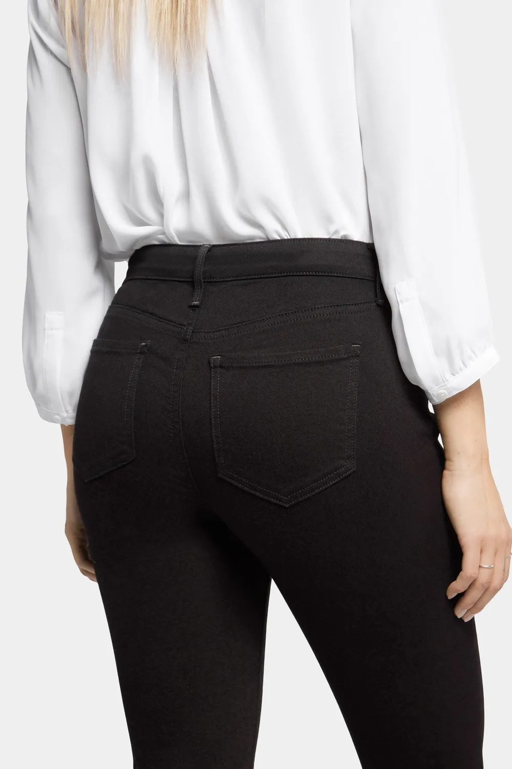 NYDJ Barbara Bootcut Jeans Schwarz High-Waist