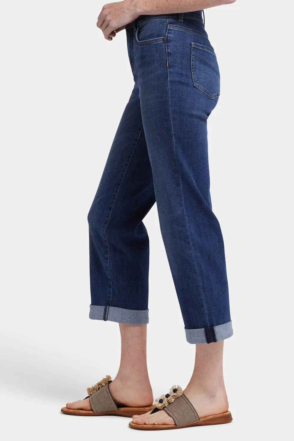 NYDJ Bailey Relaxed Straight Crop Jeans Asturia