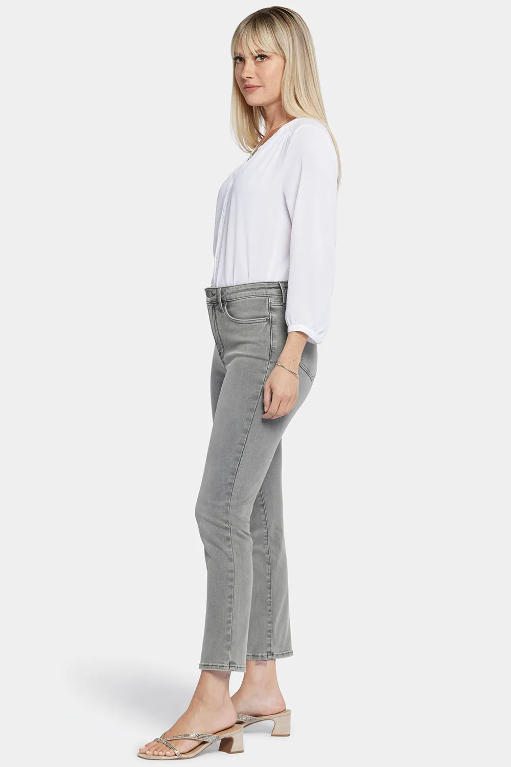 NYDJ Curve Shaper Sheri Slim Ankle Jeans Island Pines grau