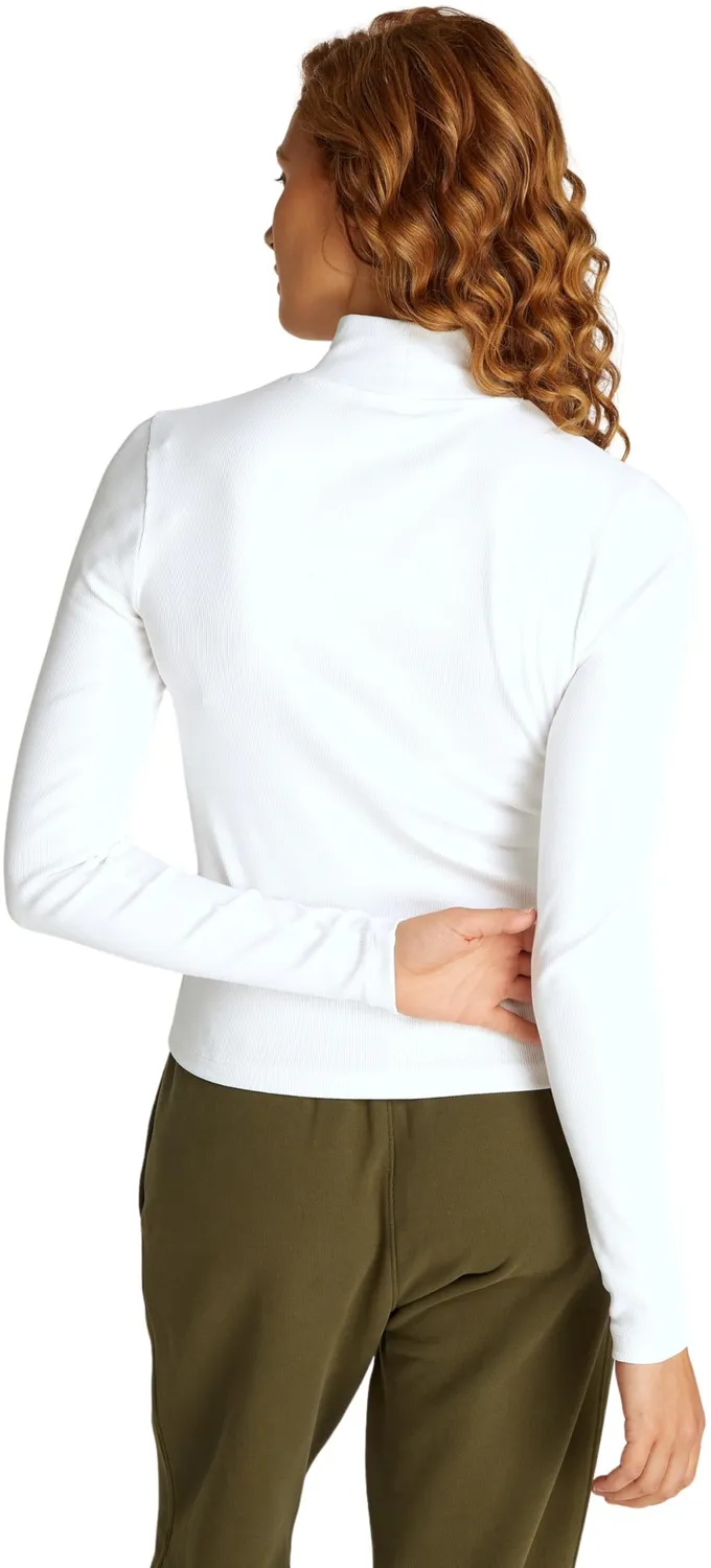 Tommy Jeans Essential Damen Langarmshirt Mock-Kragen