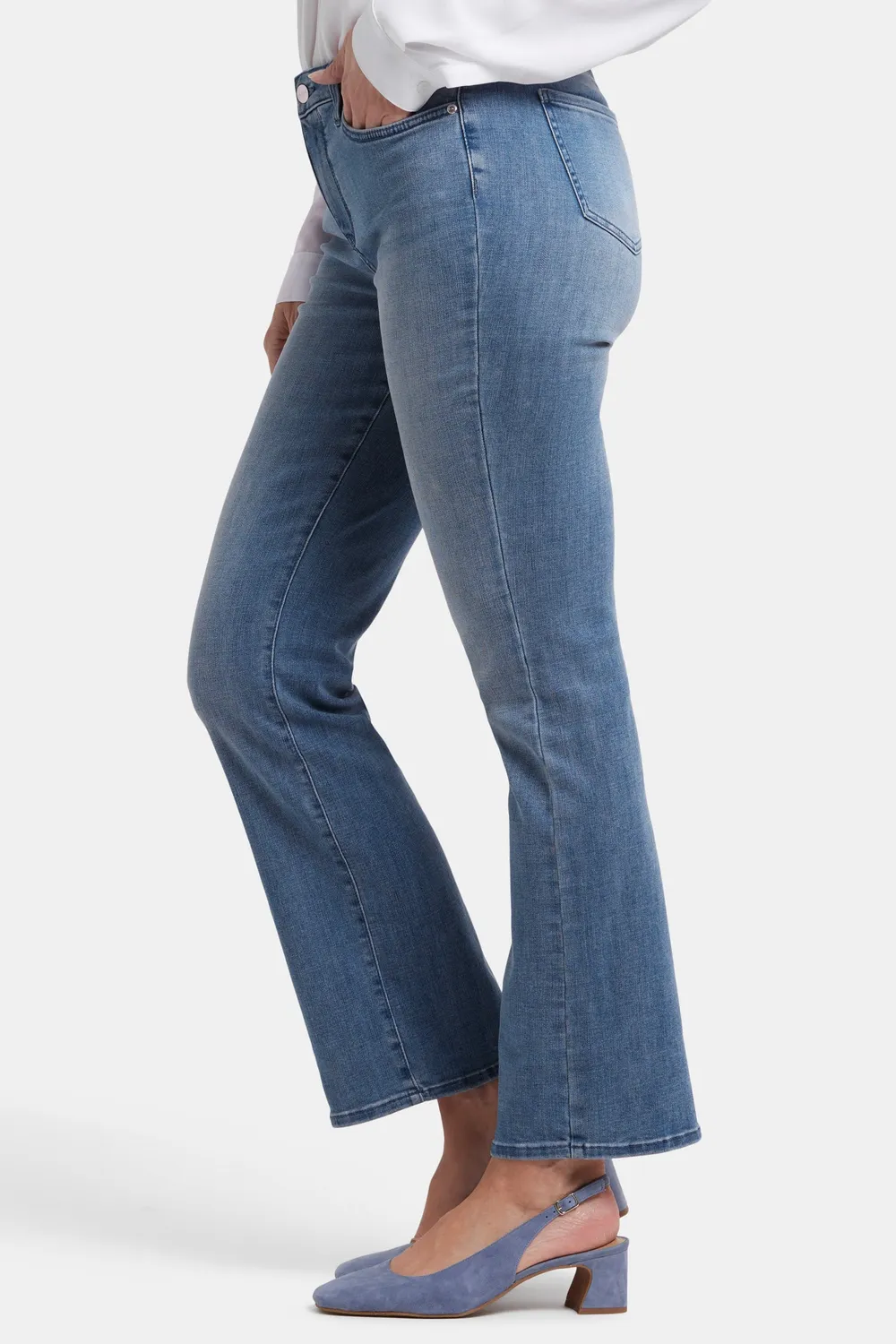NYDJ Barbara Bootcut Jeans Brickell Blau formend