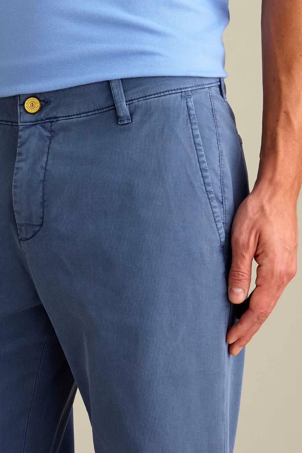 Jeckerson Jack Slim Fit Chino mittelblau Tencel