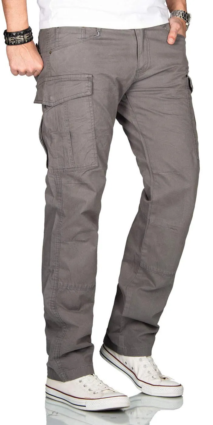 Alessandro Salvarini AS-032 Cargohose Stretch Schwarz