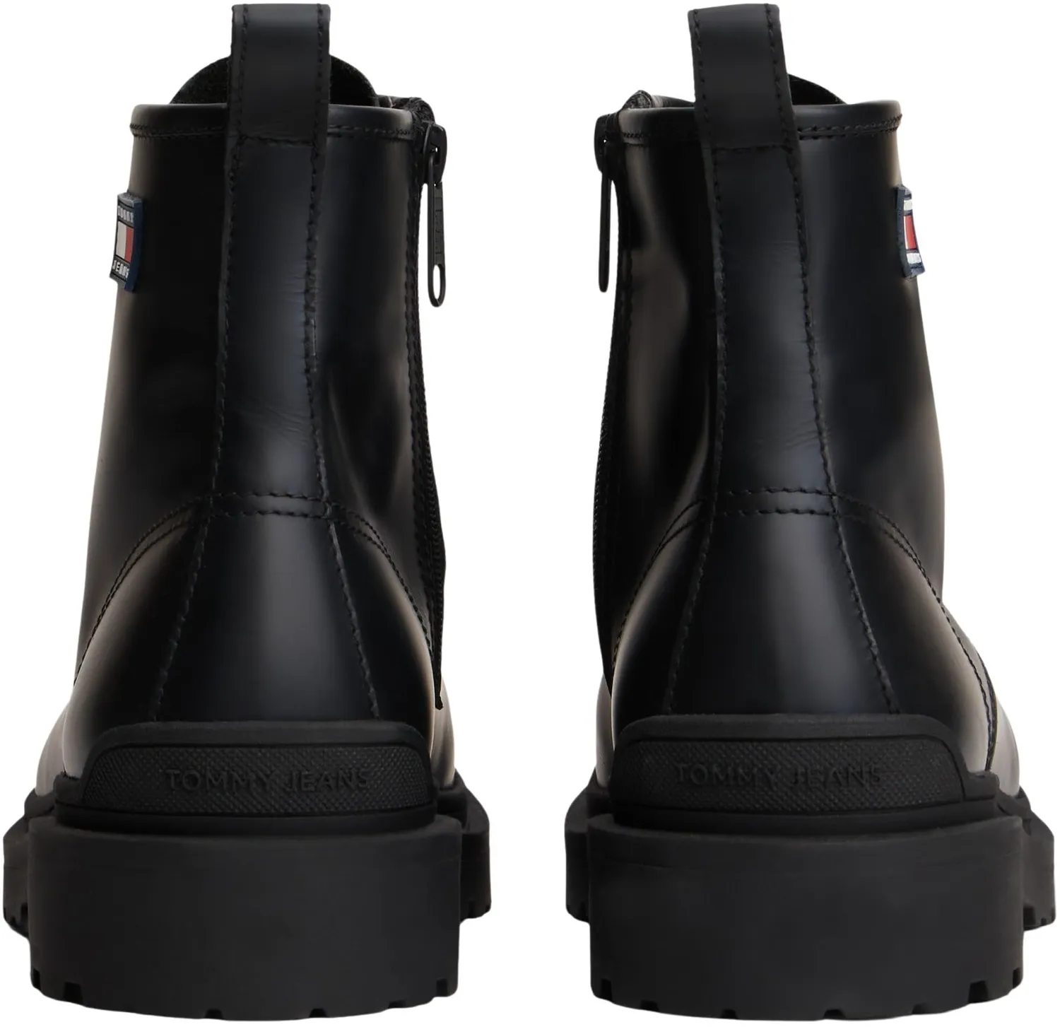 Tommy Jeans Mid Boot Lace Up Rubberized Stiefel 46 EU Leder