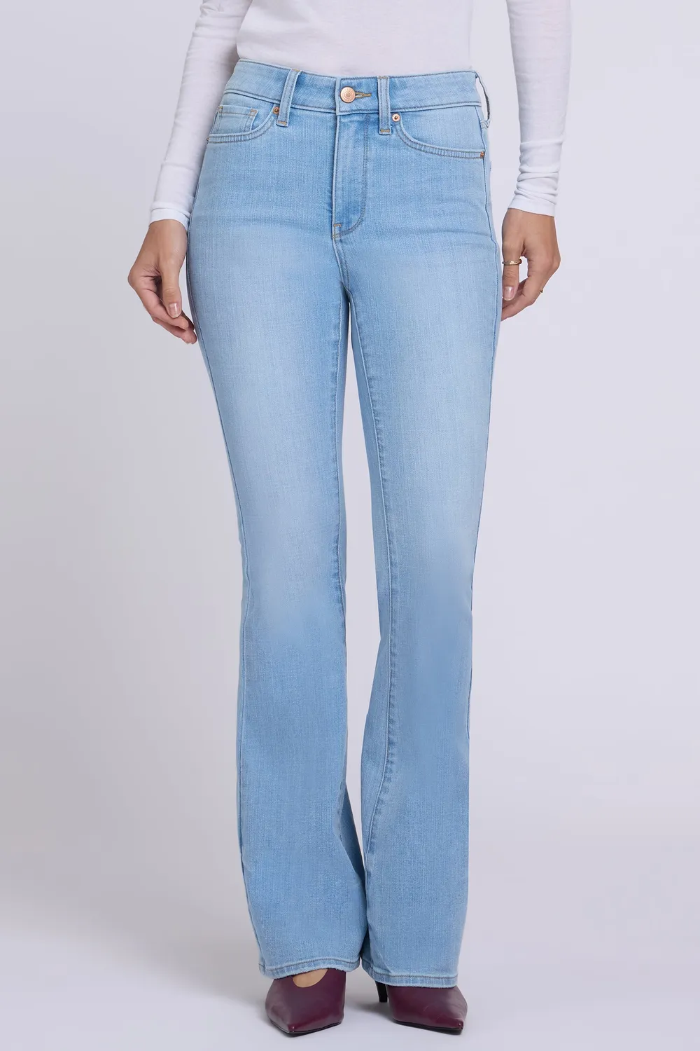 NYDJ Felicity Flared Jeans Alyssum Hellblau
