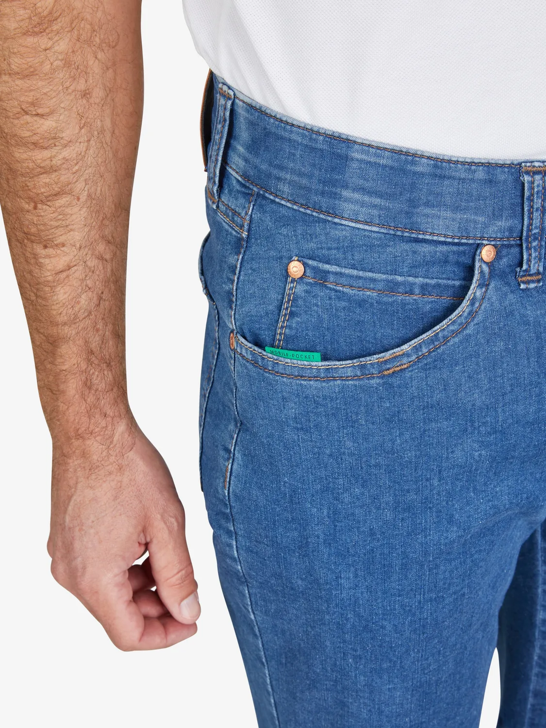 Club of Comfort Espana 6516 Bermuda-Shorts jeansblau Stretch