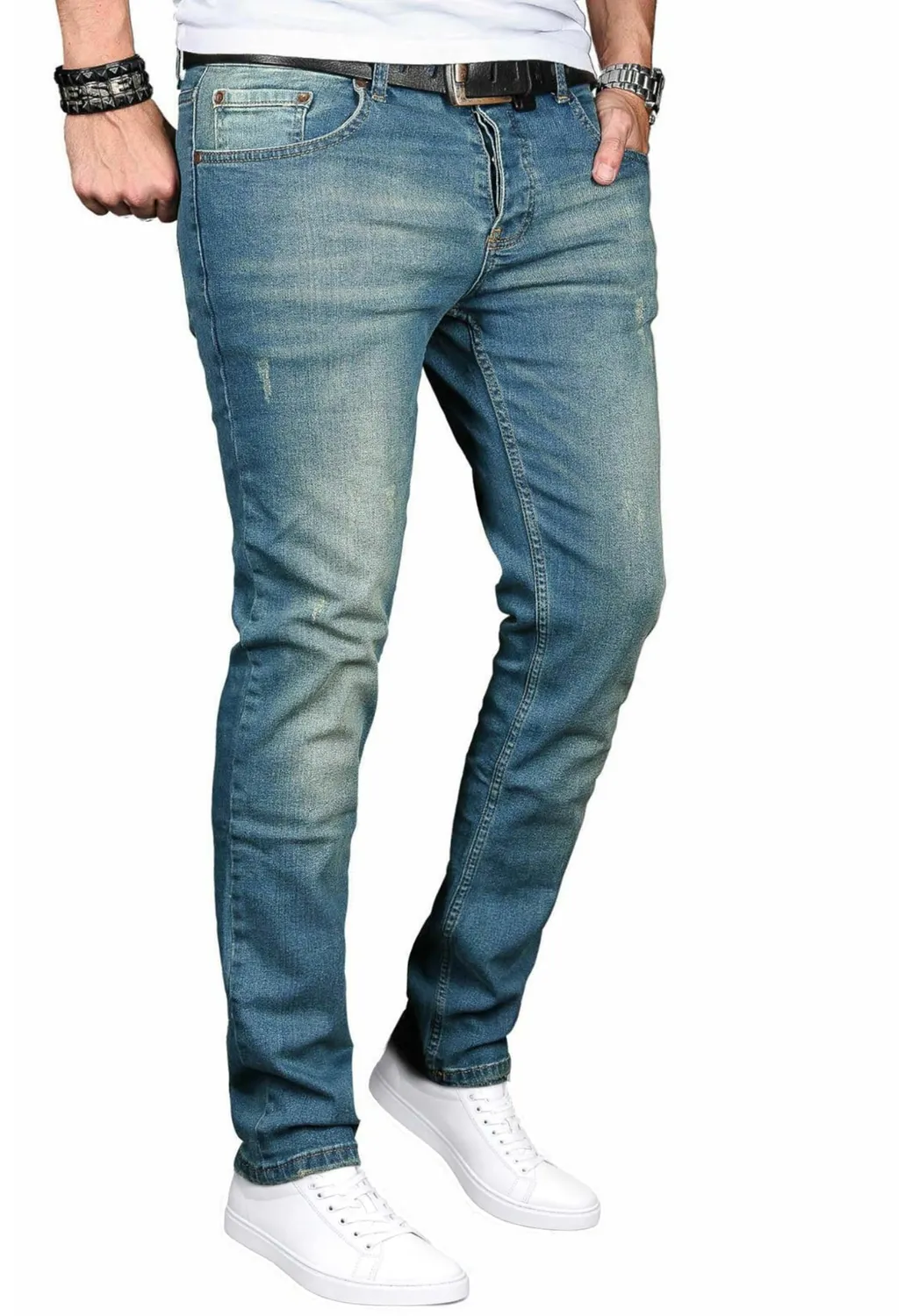 Alessandro Salvarini Slim Fit Jeans 38W 36L Stretch
