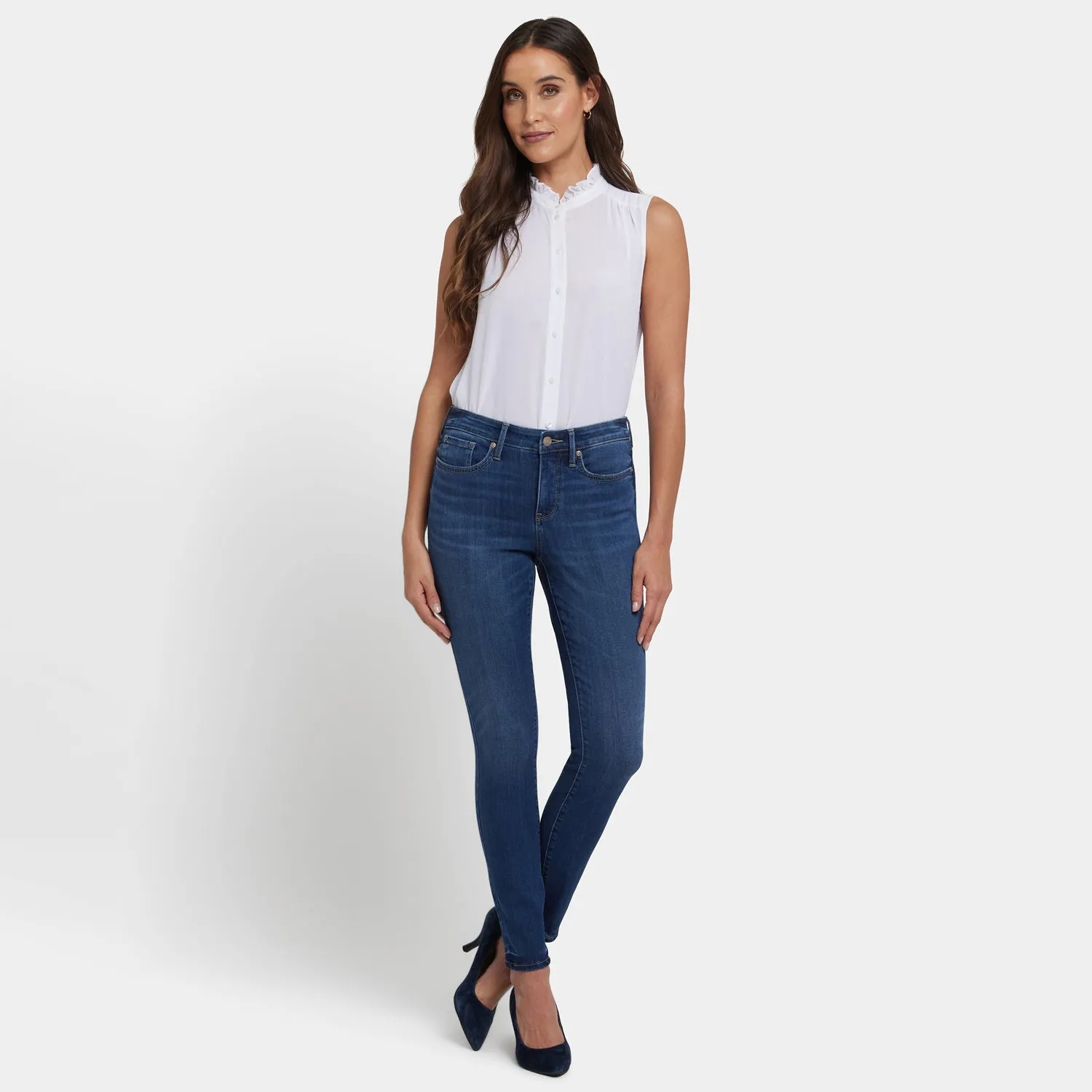 NYDJ Ami Skinny Petite Jeans Vintage Lapis stretch