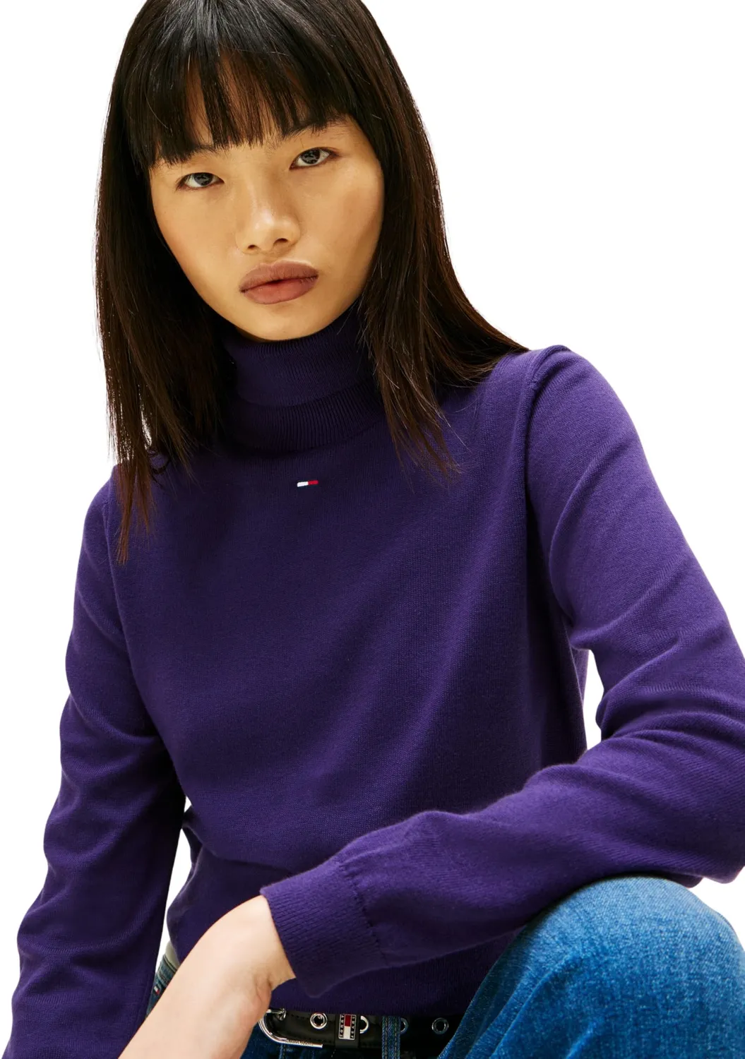 Tommy Jeans Essential Pullover Damen mit Rollkragen