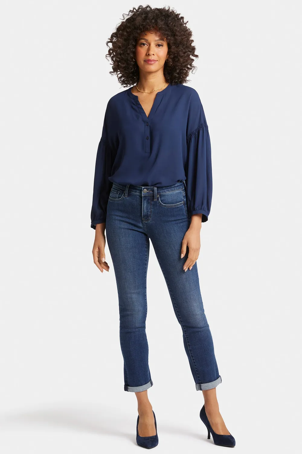 NYDJ Sheri Slim Ankle Petite Jeans Wellspring