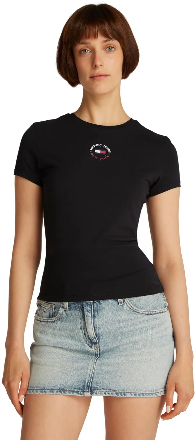 Tommy Jeans Essential Logo Tee Slim Fit Ecru