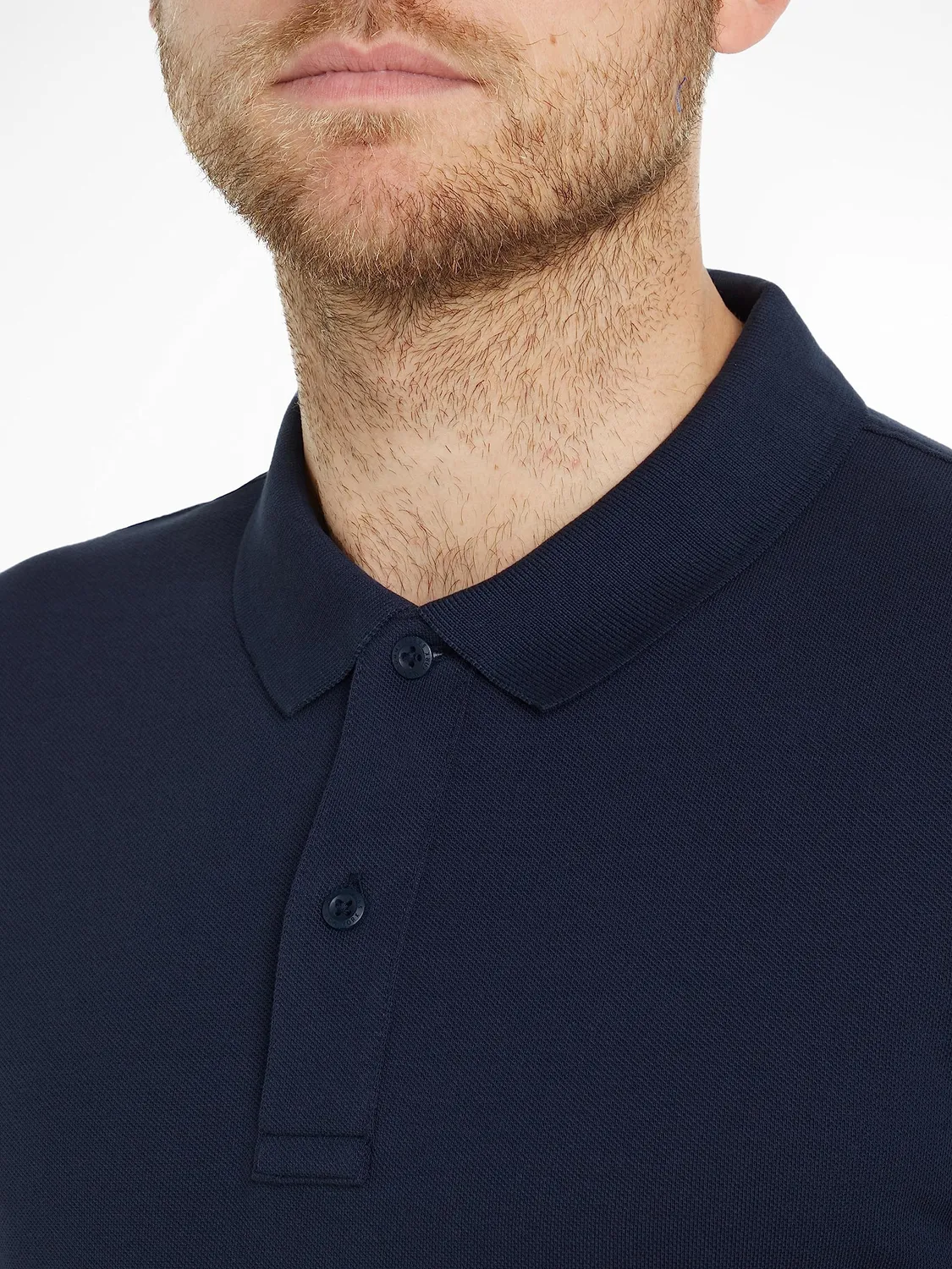 Tommy Jeans Langarm Poloshirt Herren Baumwolle